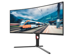 De AOC CU34G3X heeft een resolutie van 1440p en een vernieuwingsfrequentie van 180 Hz. (Afbeeldingsbron: AOC)