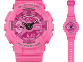 Het Casio G-Shock GMA-S110BE-4A limited edition Barbie-horloge werkt op een CR1220 batterij, met een geschatte batterijlevensduur van 2 jaar (Afbeelding bron: Casio)