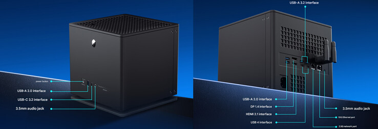Ontwerp en poortconfiguratie van de Thunderobot AI Mini Workstation PC (machinaal vertaald)