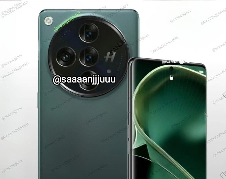 De nieuwste render van de OPPO Find X7-serie. (Bron: Sanju Choudhary via Twitter/X)