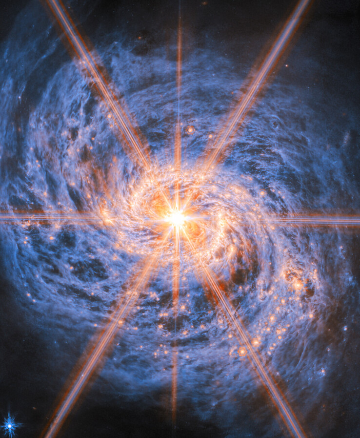 Een afbeelding van het sterrenstelsel NGC 1068.