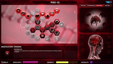 Afbeelding: Een screenshot van de gameplay van Plague Inc: Evolved.