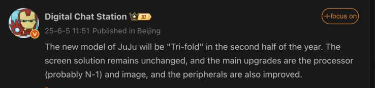 Details van de opvolger van de Mate XT uitgelekt. (Afbeeldingsbron: Weibo - machine vertaald)