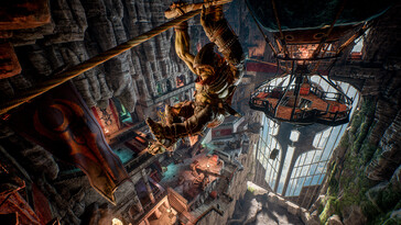 Een afbeelding die een omgeving uit Styx: Shards of Darkness toont.