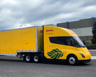 De Tesla Semi getest bij DHL. (Afbeeldingsbron: DHL)