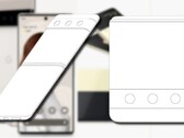 Het patent van de Xiaomi Flip-telefoon leent zwaar van zowel de Pixel 6 als de Galaxy Z Flip3. (Beeldbron: Google/Samsung/CNIPA - bewerkt)