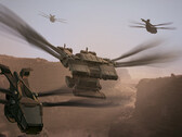 Ornithopters zweven boven de woestijn in Funcom's survival MMO Dune: Awakening (Beeldbron: Funcom persmateriaal)