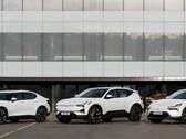 Polestar EV's voor het hoofdkantoor van het bedrijf in Göteborg, Zweden. (Afbeeldingsbron: Polestar)