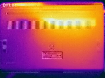 Oppervlaktetemperaturen stresstest (onderzijde)