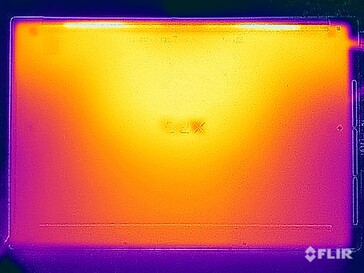 Stresstest oppervlaktetemperaturen (onder)