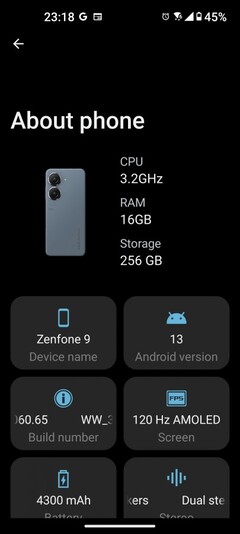 Asus werkt de ZenFone 9 bij. (Bron: Asus via GSMArena)