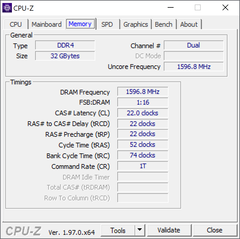 CPU-Z Geheugen