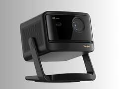 Dangbei DBOX02 Pro 4K projector op gimbal statief (Beeldbron: Dangbei PR)