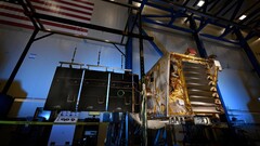 Lunar Trailblazer zittend in een kamer bij Lockheed Martin Space in Colorado tijdens het testen (Beeldbron: Lockheed Martin Space)