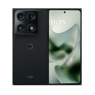 De Motorola Razr Fold heeft een drievoudige camera-opstelling aan de achterkant, inclusief een telesensor. (Afbeeldingsbron: Evan Blass)