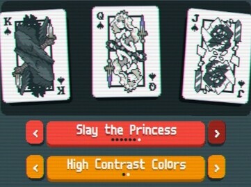 Afgebeeld: Dekaanpassing voor Balatro, met populaire horror-indie game Slay the Princess (Afbeelding Bron: In-game screenshot van Balatro)