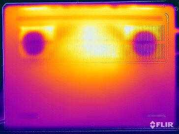 Stresstest oppervlaktetemperaturen (onder)