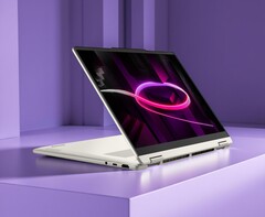 De Lenovo Yoga 7a 2-in-1 convertible laptop heeft een prachtig OLED-scherm en Zen 5 APU's. (Afbeeldingsbron: Lenovo)