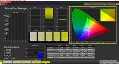 CalMAN Colorchecker Verzadiging gekalibreerd