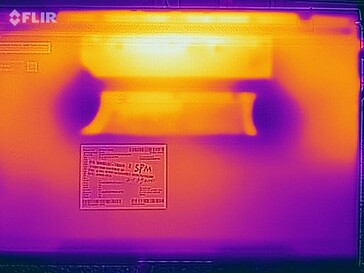 Oppervlaktetemperaturen stresstest (onder)