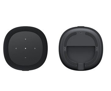 WiiM Sound Lite aanraakbediening op het bovenpaneel en montageplaats aan de onderkant (Afbeeldingsbron: WiiM)