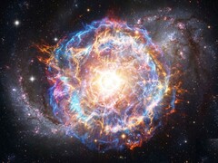 Een conceptuele afbeelding van een supernova
