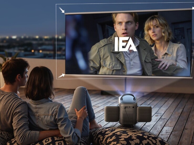 De Anker soundcore Nebula P1i draagbare projector heeft IEA 3.0-technologie. (Afbeeldingsbron: Anker)