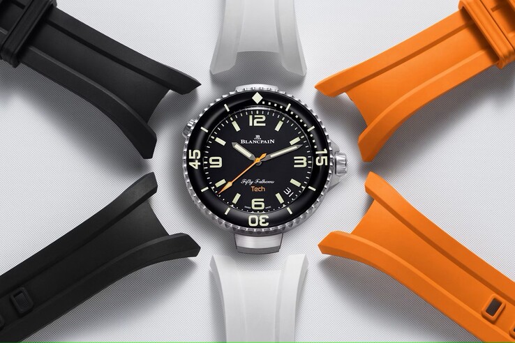 De Blancpain Fifty Fathoms Tech heeft een waterdichtheid van 300 m (30 bar). (Afbeelding bron: Blancpain)