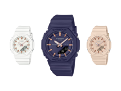 Van links naar rechts (afbeelding), Casio GMAP2100M-7A, GMAP2100M-2A en GMAP2100M-4A. (Afbeeldingsbron: Casio)