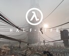 Er wordt een banner van de Half-Life-serie getoond