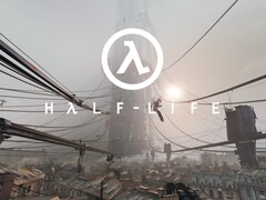 Er wordt een banner van de Half-Life-serie getoond
