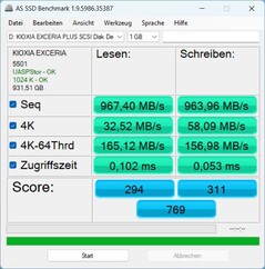 AS SSD: Windows PC 3, USB 3.2 Gen2