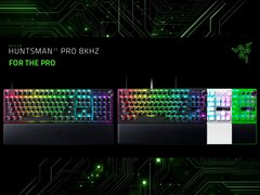 Razer Huntsman V3 Pro 8KHz gaming toetsenbord vormfactoren en kleurstellingen (Afbeelding bron: Razer PR met bewerkingen)