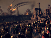 Een afbeelding waarop een belegering en onagers te zien zijn in Total War: Attila.