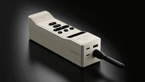 De Trozk Cellular Power Bank beschikt over drie USB-poorten en een afneembare antenne.