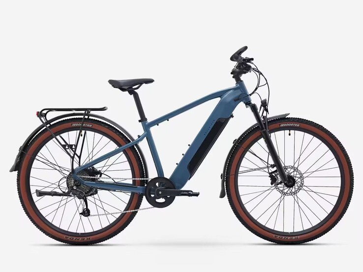 Een afbeelding van de nieuwe Decathlon Rockrider E-EXPL 100 LTD all-terrain e-bike.