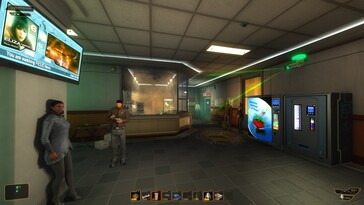 Afbeelding: Een screenshot van de gameplay uit Deus Ex: Human Revolution – Director’s Cut.