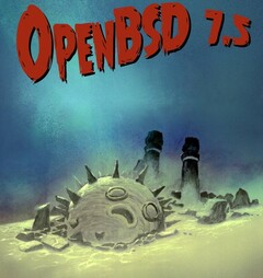 OpenBSD 7.5 officiële poster (Bron: OpenBSD)