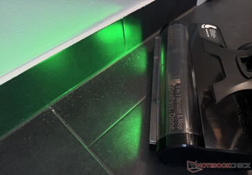 Groen licht maakt stof zichtbaar