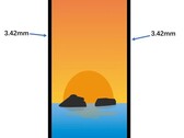Samsung Galaxy S24 Ultra voorpaneel onofficiële afbeelding (Bron: Ice universe)