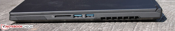 Linkerkant: 2x USB Type-A 3.1 Gen 1, kaartlezer