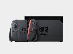 Nintendo Switch 2 gedockt met de Joy-Con 2-controlleraccessoire. (Afbeeldingsbron: Nintendo)