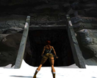 Een screengrab van Tomb Raider 1 op de PC