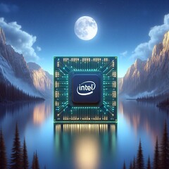 Intel Lunar Lake CPU&#039;s zouden een vierde generatie NPU bevatten. (Bron: Gegenereerd met AI)
