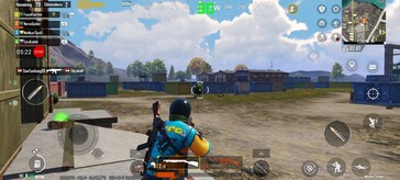 PUBG Mobile: HD-voorinstelling, 30 fps gemiddeld.