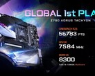 Gigabyte beweert dat zijn nieuwe mobo een recordsetter is. (Bron: Gigabyte)