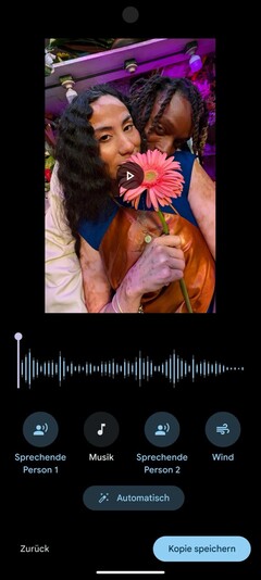De Audio Magic Eraser verwijdert storende ruis uit video's.