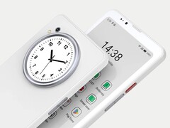 De BigMe HiBreak Dual heeft een kleuren E Ink display aan de voorkant en een kleuren LCD aan de achterkant.