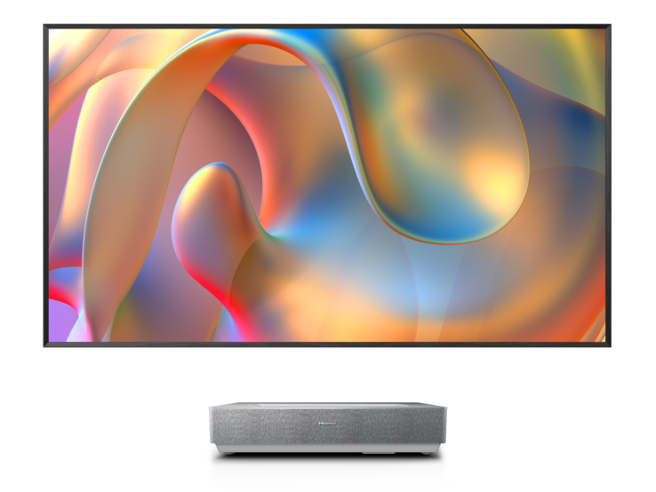 The Hisense 100L5H Laser TV. (Image source: Hisense)