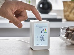 De IKEA VINDSTYRKA slimme luchtkwaliteitssensor kan worden gekoppeld aan andere smart home producten. (Beeldbron: IKEA)